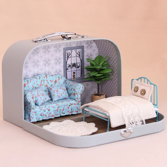 Miniature Dollhouse Furniture Set – 5-Piece Home Décor Accessories