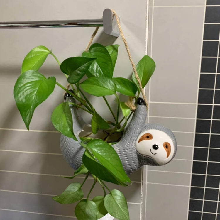 Sloth Hanging Planter for Succulents & Indoor Plants