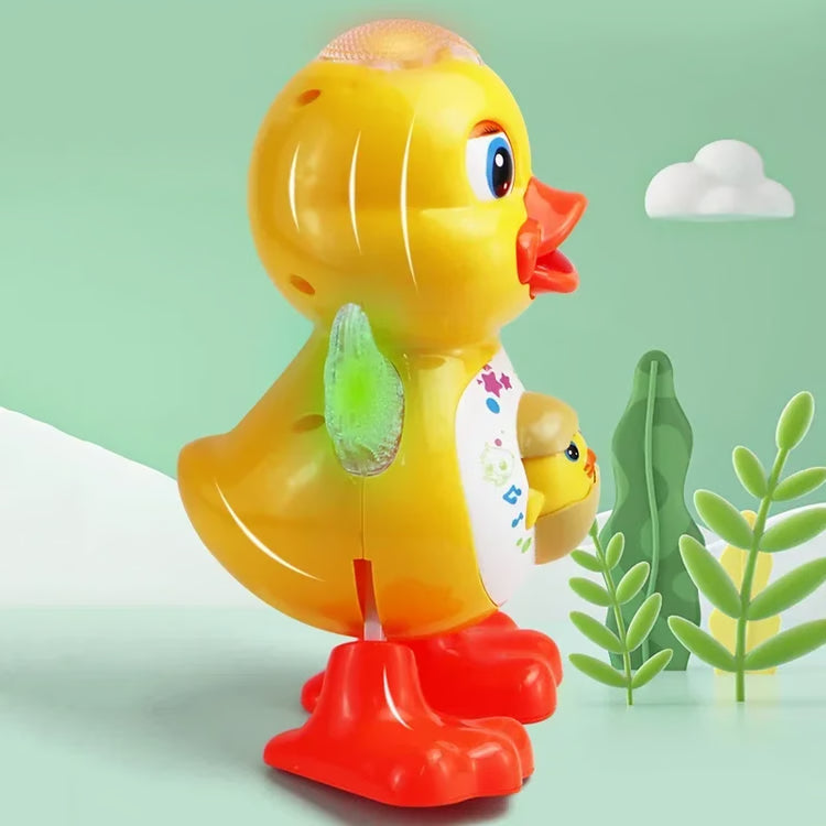 Interactive Dancing Duck Toy – Flashing Lights, Shaking Body & Musical Fun