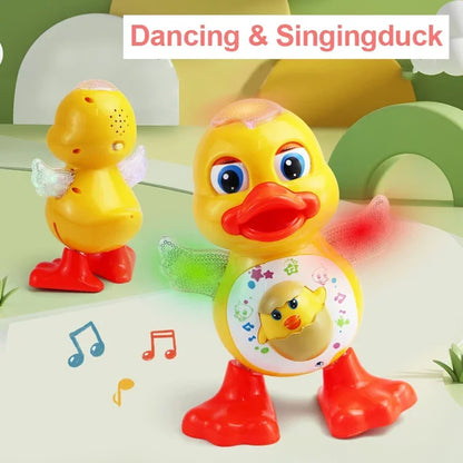 Interactive Dancing Duck Toy – Flashing Lights, Shaking Body & Musical Fun