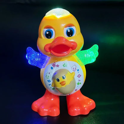 Interactive Dancing Duck Toy – Flashing Lights, Shaking Body & Musical Fun