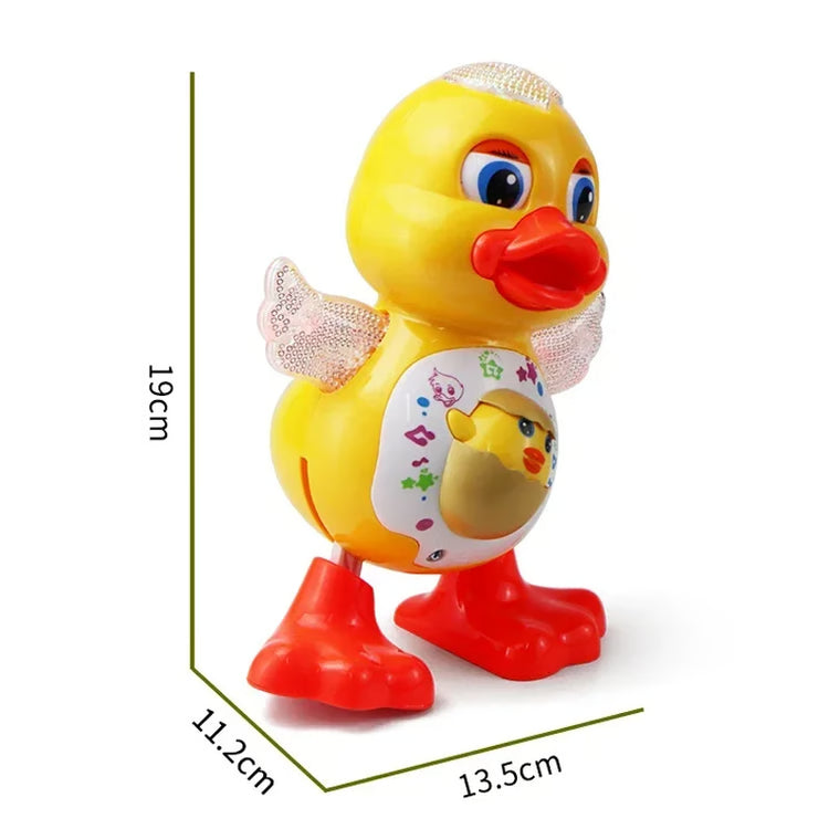 Interactive Dancing Duck Toy – Flashing Lights, Shaking Body & Musical Fun